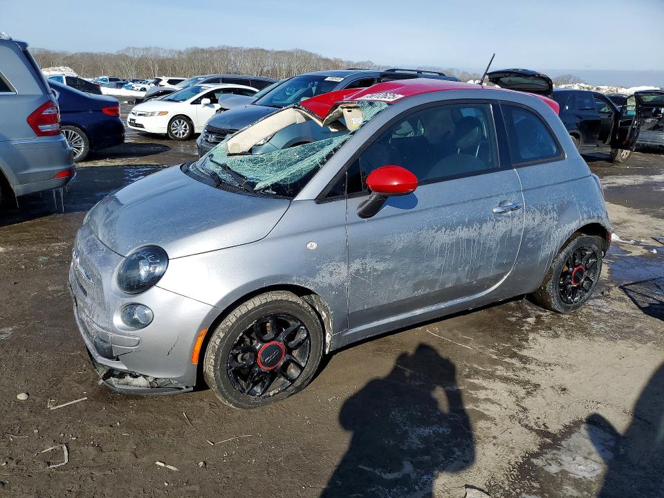 2015 Fiat 500 მანქანა იყიდება აუქციონზე, vin: 3C3CFFAR2FT648001, აუქციონის ნომერი: 76012625