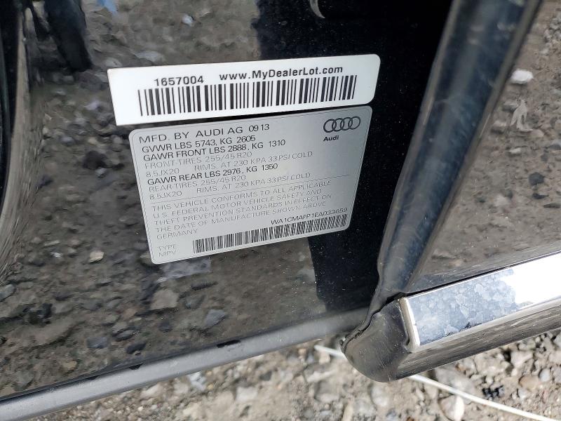 79198625 :رقم المزاد ، WA1CMAFP1EA033659 vin ، 2014 Audi Q5 مزاد بيع