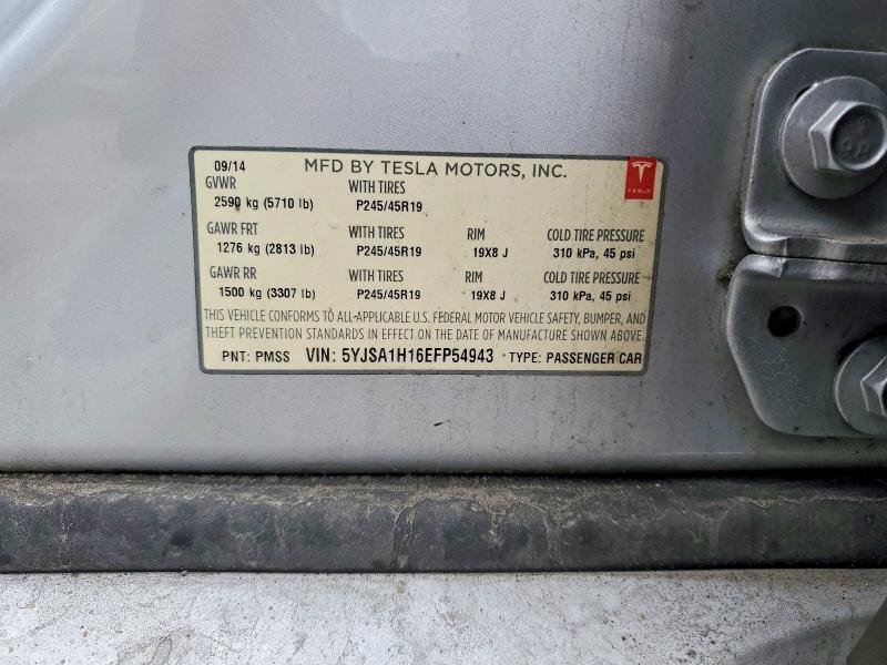 Aukcja sprzedaży 2014 Tesla Model S, vin: 5YJSA1H16EFP54943, numer aukcji: 78367695