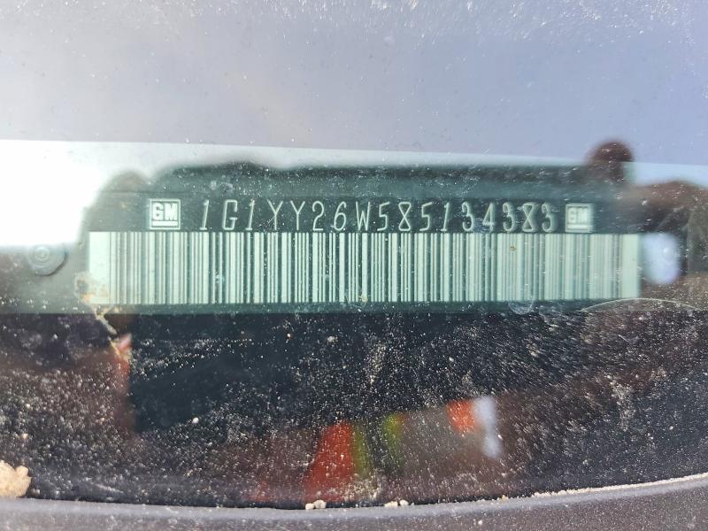 2008 Chevrolet Corvette მანქანა იყიდება აუქციონზე, vin: 1G1YY26W585134383, აუქციონის ნომერი: 78304725