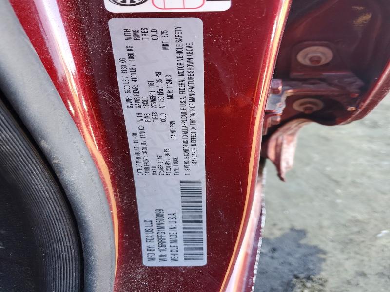 Продажа на аукционе авто 2021 Ram 1500, vin: 1C6RRFFG1MN600899, номер лота: 77026275