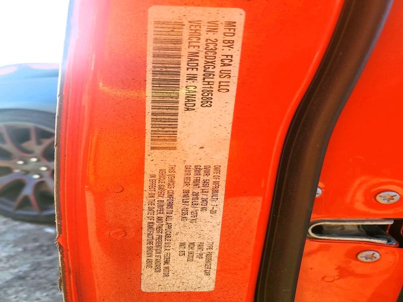 Продажа на аукционе авто 2020 Dodge Charger, vin: 2C3CDXGJ6LH185863, номер лота: 76248345