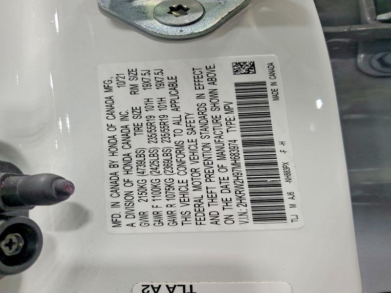Aukcja sprzedaży 2021 Honda Cr-v, vin: 2HKRW2H97MH683974, numer aukcji: 77183985