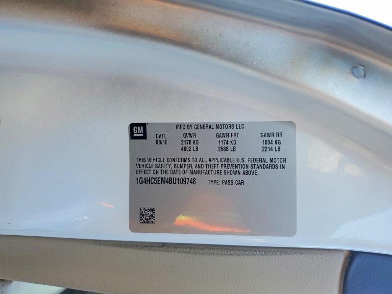 Aukcja sprzedaży 2011 Buick Lucerne, vin: 1G4HC5EM4BU109748, numer aukcji: 77457555