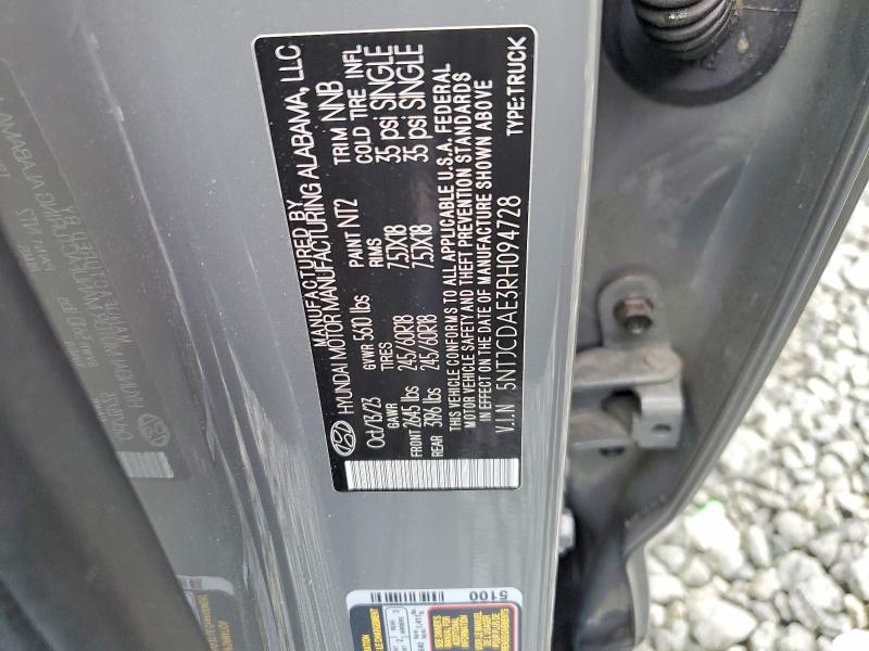 Продаж на аукціоні авто 2024 Hyundai Santa Cruz, vin: 5NTJCDAE3RH094728, номер лоту: 78062135