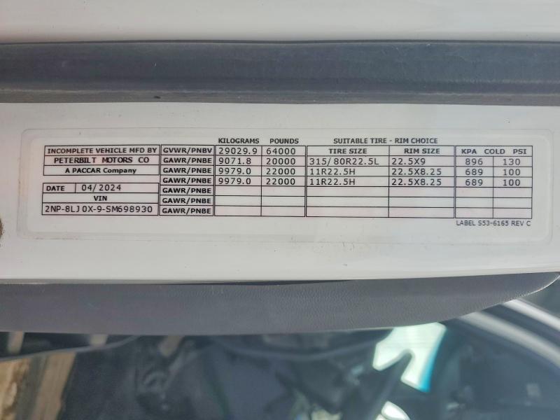 Продаж на аукціоні авто 2025 Peterbilt 548, vin: 2NP8LJ0X9SM698930, номер лоту: 51375676