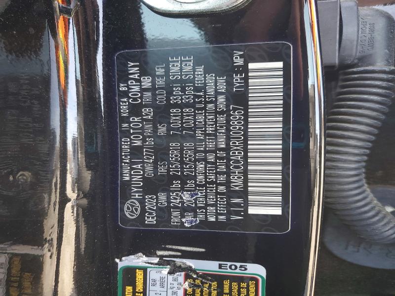 2024 Hyundai Kona მანქანა იყიდება აუქციონზე, vin: KM8HCCABXRU098967, აუქციონის ნომერი: 77858845