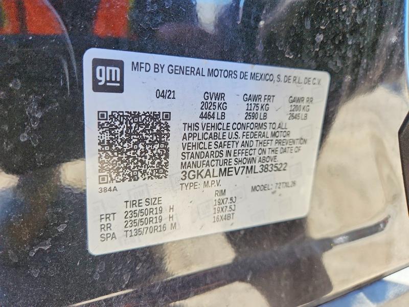 78647445 :رقم المزاد ، 3GKALMEV7ML383522 vin ، 2021 Gmc Terrain مزاد بيع