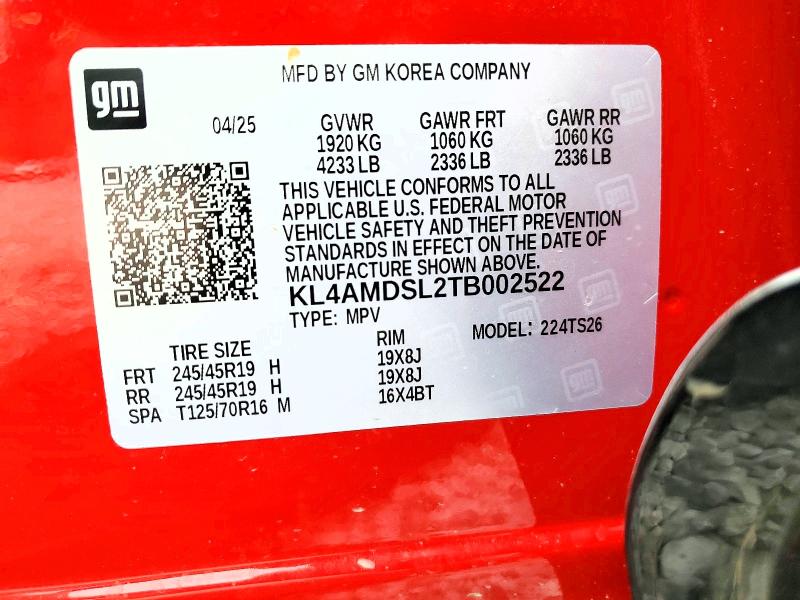 Aukcja sprzedaży 2026 Buick Encore Gx, vin: KL4AMDSL2TB002522, numer aukcji: 78759395