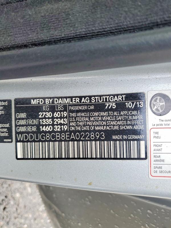 Aukcja sprzedaży 2014 Mercedes-benz S, vin: WDDUG8CB8EA022893, numer aukcji: 78257145