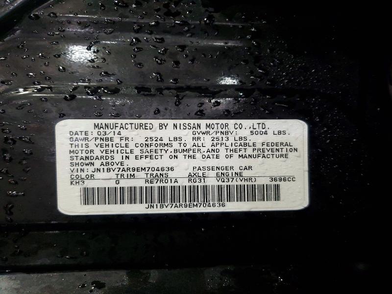 Auction sale of the 2014 Infiniti Q50, vin: JN1BV7AR9EM704636, lot number: 75929305