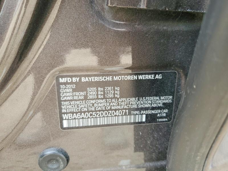 Продажа на аукционе авто 2013 Bmw 640, vin: WBA6A0C52DDZ04071, номер лота: 78249085