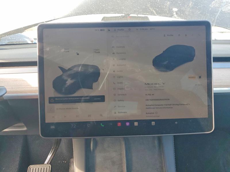 Продаж на аукціоні авто 2024 Tesla Model Y, vin: 7SAYGDEE2RA331039, номер лоту: 76881535