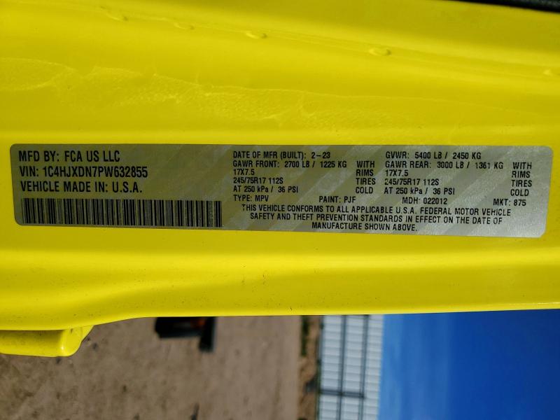 78451585 :رقم المزاد ، 1C4HJXDN7PW632855 vin ، 2023 Jeep Wrangler مزاد بيع