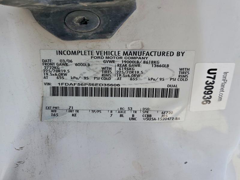 2006 Ford F550 Super მანქანა იყიდება აუქციონზე, vin: 1FDAF56P56ED35606, აუქციონის ნომერი: 75950005