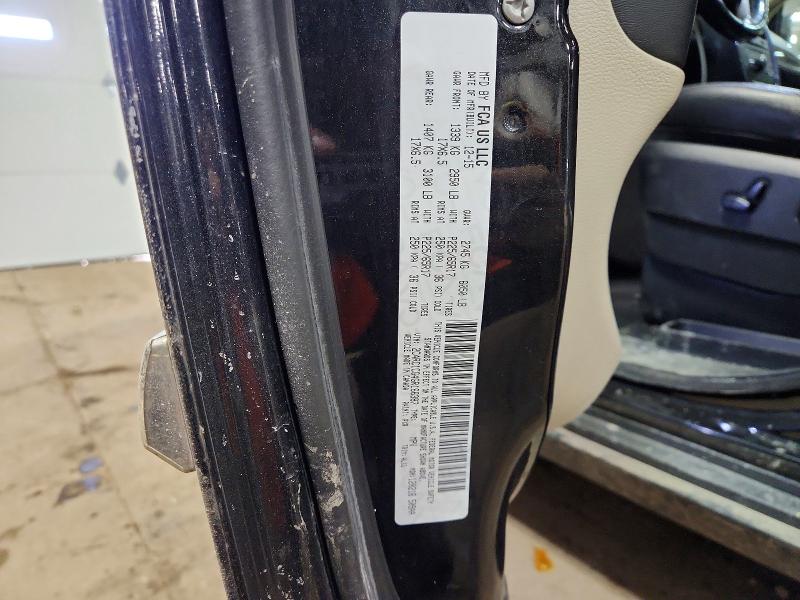 2016 Chrysler Town & Country მანქანა იყიდება აუქციონზე, vin: 2C4RC1CG4GR166387, აუქციონის ნომერი: 76891275
