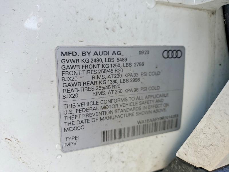Aukcja sprzedaży 2024 Audi Q5, vin: WA1EAAFY0R2014353, numer aukcji: 78330355
