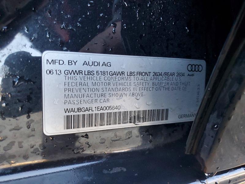76711975 :رقم المزاد ، WAUBGAFL1EA005640 vin ، 2014 Audi S4 مزاد بيع
