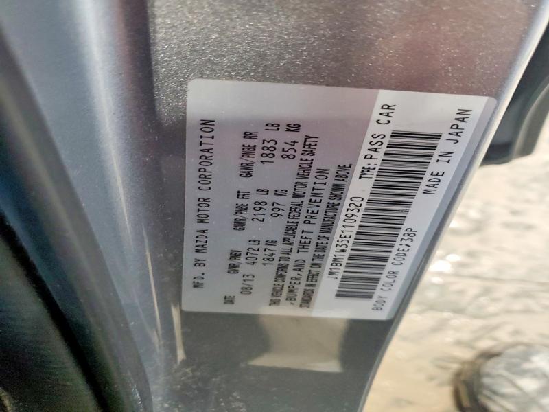 78888465 :رقم المزاد ، JM1BM1W35E1109320 vin ، 2014 Mazda 3 مزاد بيع