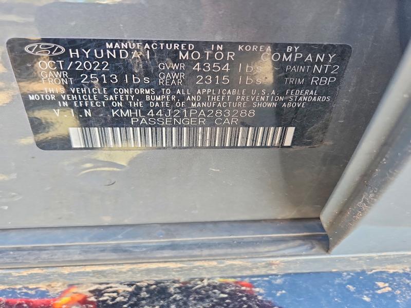 2023 Hyundai Sonata მანქანა იყიდება აუქციონზე, vin: KMHL44J21PA283288, აუქციონის ნომერი: 78140125
