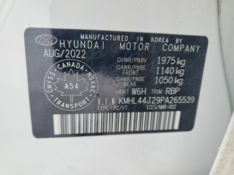 Продажа на аукционе авто 2023 Hyundai Sonata Sel, vin: KMHL44J29PA265539, номер лота: 74463045