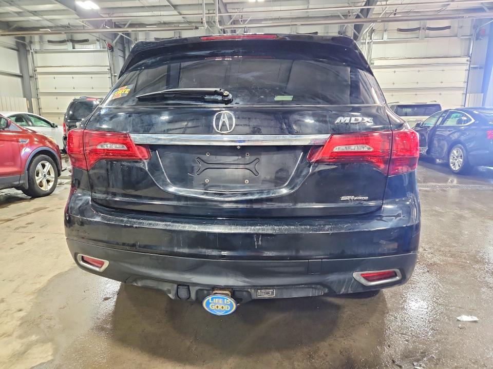 75996155 :رقم المزاد ، 5FRYD4H49EB025539 vin ، 2014 Acura Mdx مزاد بيع