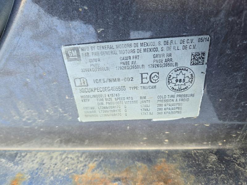 Продажа на аукционе авто 2014 Chevrolet Silverado, vin: 3GCUKPEC0EG465565, номер лота: 75784315