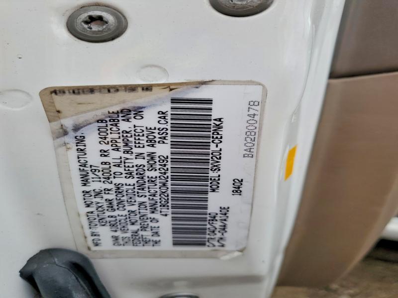 78145335 :رقم المزاد ، 4T1BG22K0WU242492 vin ، 1998 Toyota Camry مزاد بيع