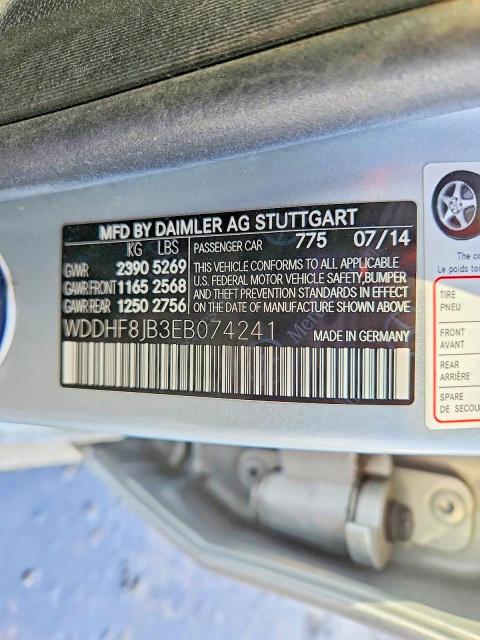 Aukcja sprzedaży 2014 Mercedes-benz E, vin: WDDHF8JB3EB074241, numer aukcji: 74937845