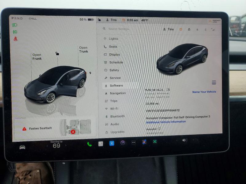 Aukcja sprzedaży 2023 Tesla Model 3, vin: 5YJ3E1EB0PF684672, numer aukcji: 75423265