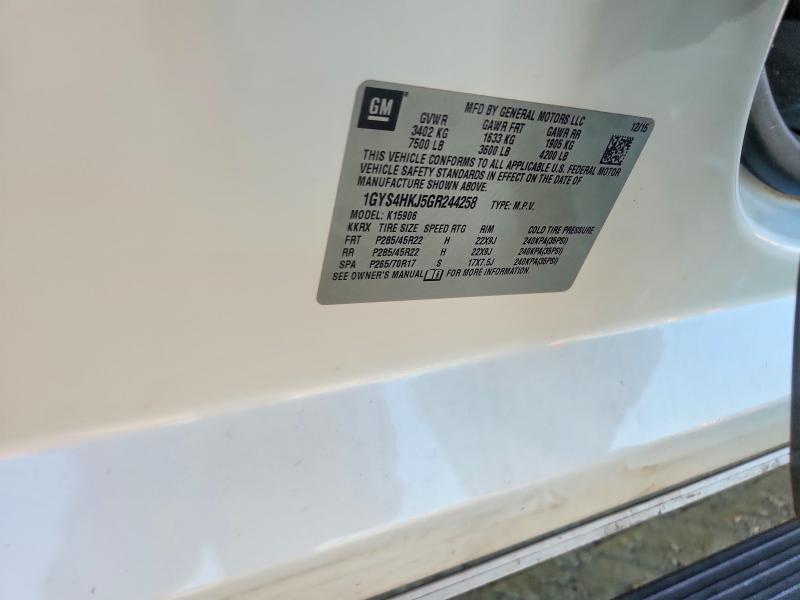 Aukcja sprzedaży 2016 Cadillac Escalade, vin: 1GYS4HKJ5GR244258, numer aukcji: 76590595