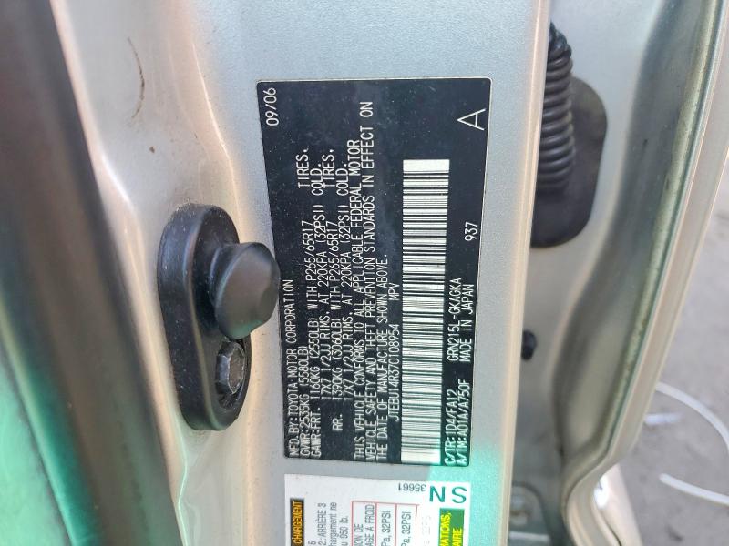 Продаж на аукціоні авто 2007 Toyota 4runner, vin: JTEBU14R370108954, номер лоту: 78135075