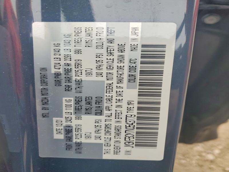 75353365 :رقم المزاد ، JM3KFBCM7N0543779 vin ، 2022 Mazda Cx-5 مزاد بيع
