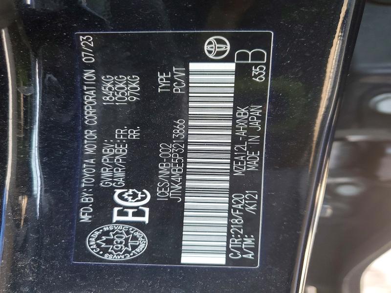 Aukcja sprzedaży 2023 Toyota Corolla, vin: JTNK4MBE5P3213866, numer aukcji: 79243185