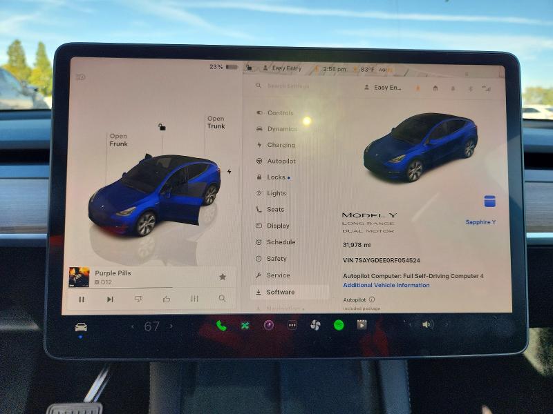 78676615 :رقم المزاد ، 7SAYGDEE0RF054524 vin ، 2024 Tesla Model Y مزاد بيع
