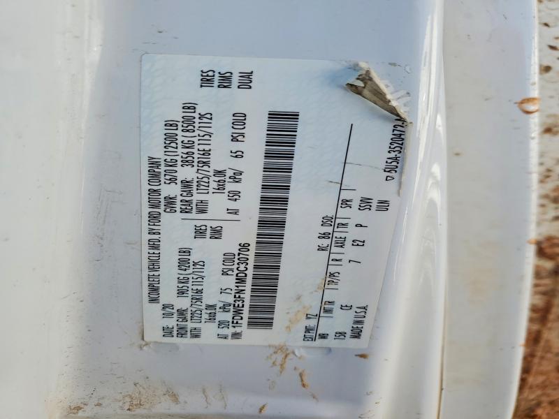 76724705 :رقم المزاد ، 1FDWE3FN1MDC30706 vin ، 2021 Ford E350 مزاد بيع