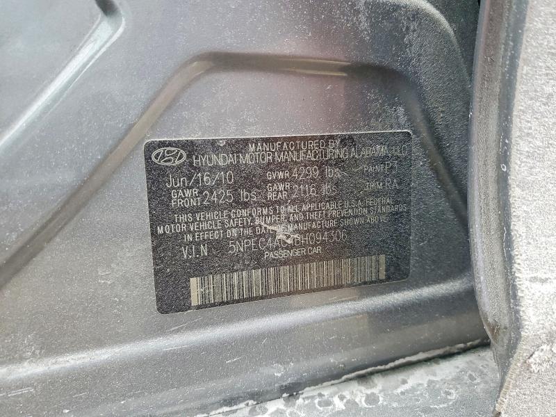 Продаж на аукціоні авто 2011 Hyundai Sonata, vin: 5NPEC4AC4BH094306, номер лоту: 76555365