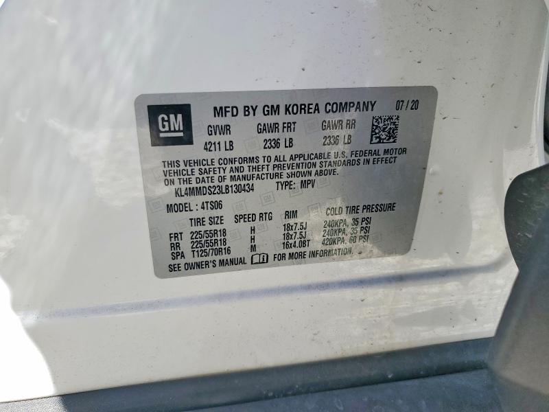 Aukcja sprzedaży 2020 Buick Encore Gx, vin: KL4MMDS23LB130434, numer aukcji: 76197495