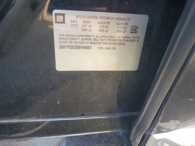 Продаж на аукціоні авто 2013 Cadillac Xts, vin: 2G61T5S33D9164650, номер лоту: 76195635
