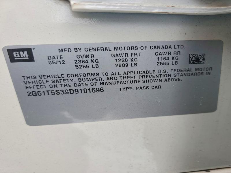 Aukcja sprzedaży 2013 Cadillac Xts, vin: 2G61T5S39D9101696, numer aukcji: 75467415