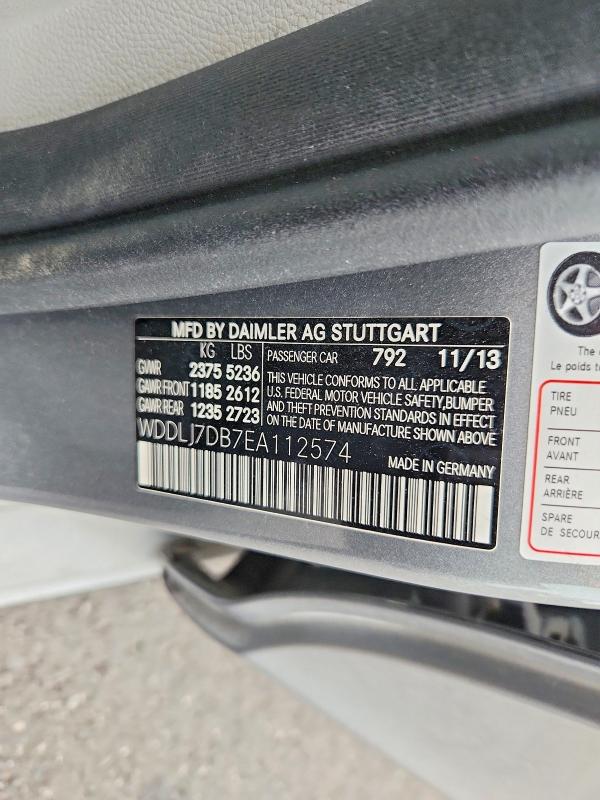 2014 Mercedes-benz Cls მანქანა იყიდება აუქციონზე, vin: WDDLJ7DB7EA112574, აუქციონის ნომერი: 76376385