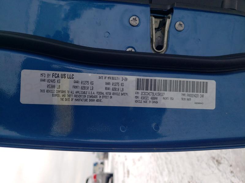 Продаж на аукціоні авто 2020 Dodge Charger, vin: 2C3CDXCT9LH150127, номер лоту: 76126245