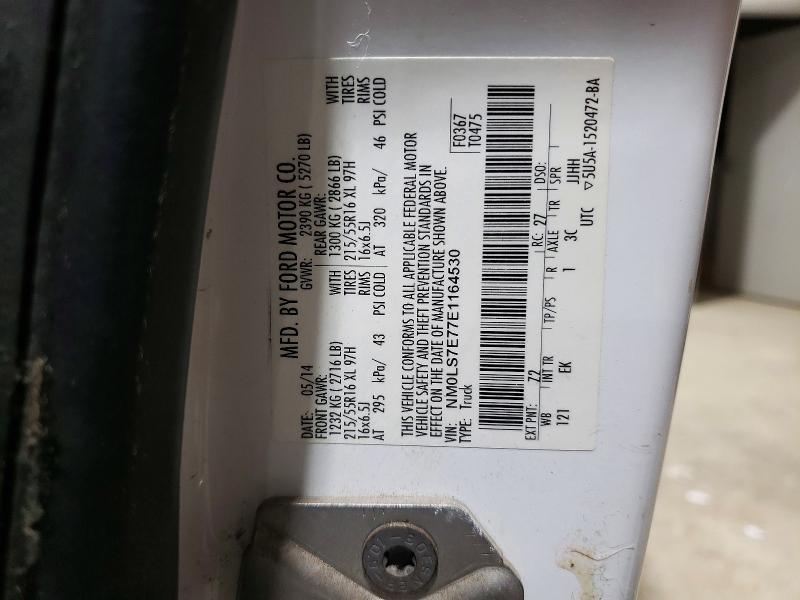 78766635 :رقم المزاد ، NM0LS7E77E1164530 vin ، 2014 Ford Transit Connect مزاد بيع
