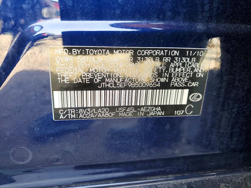 Продажа на аукционе авто 2011 Lexus Ls 460, vin: JTHCL5EF9B5009654, номер лота: 77613655