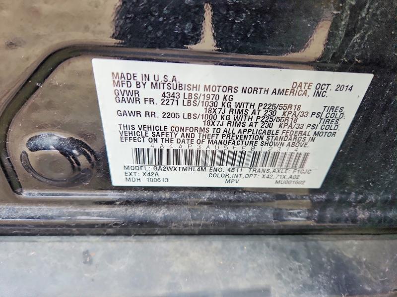 Продаж на аукціоні авто 2015 Mitsubishi Outlander Sport, vin: 4A4AP3AU5FE012314, номер лоту: 78884485
