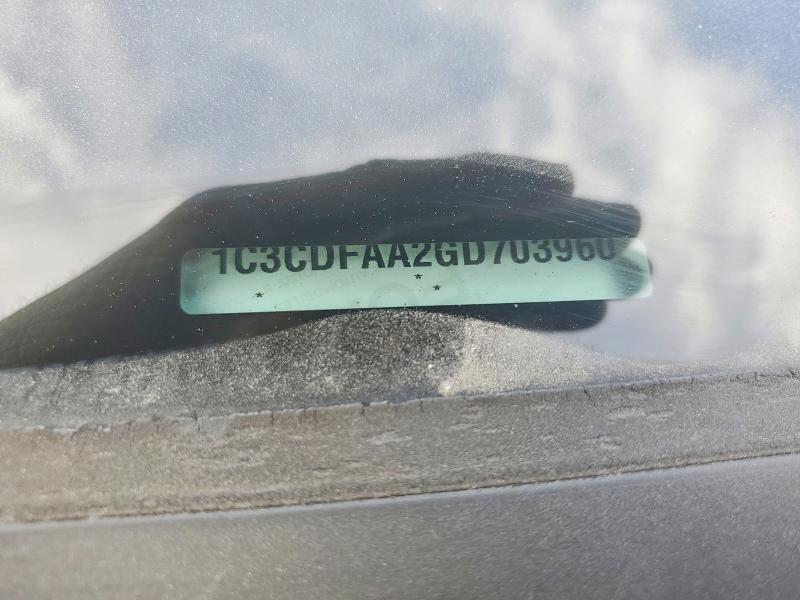 2016 Dodge Dart მანქანა იყიდება აუქციონზე, vin: 1C3CDFAA2GD703960, აუქციონის ნომერი: 76885945