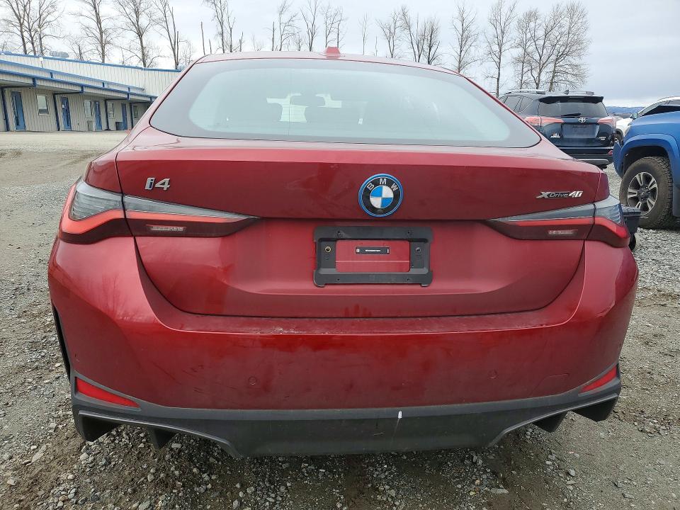 2025 Bmw I4 მანქანა იყიდება აუქციონზე, vin: WBY43HD09SFU78272, აუქციონის ნომერი: 78370405