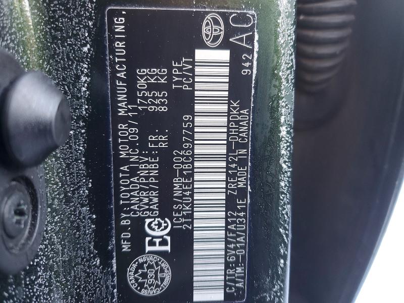 Продаж на аукціоні авто 2011 Toyota Matrix, vin: 2T1KU4EE1BC697759, номер лоту: 73993945