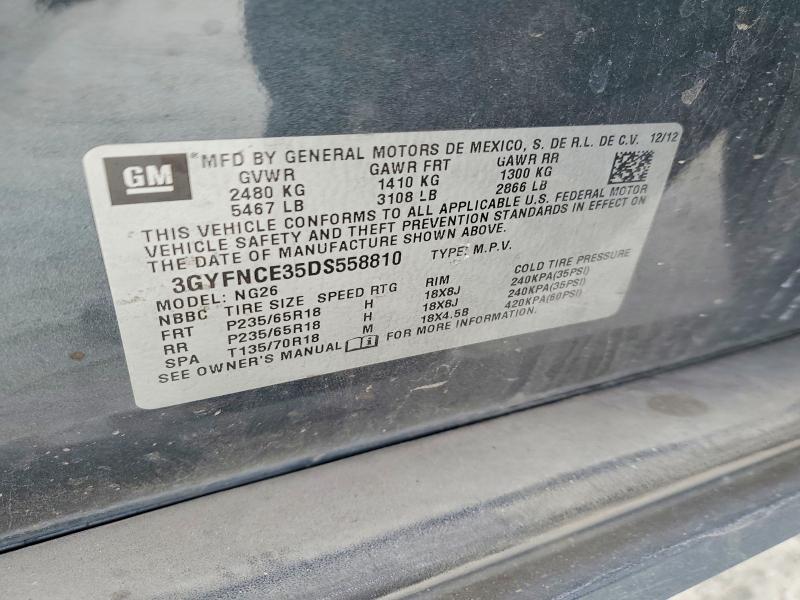 Продаж на аукціоні авто 2013 Cadillac Srx, vin: 3GYFNCE35DS558810, номер лоту: 45512106