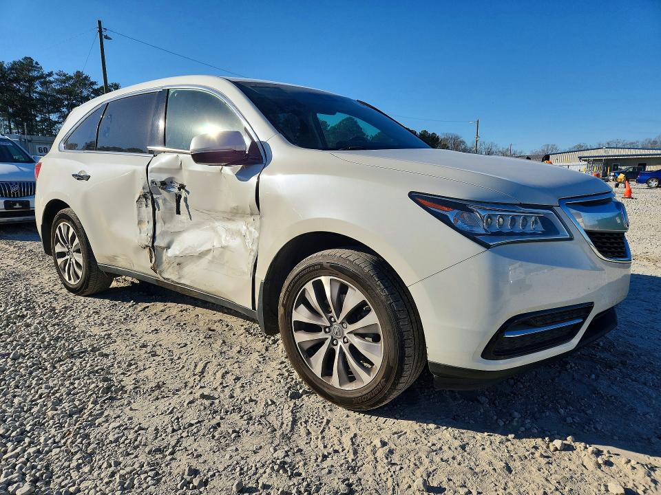 2016 Acura Mdx მანქანა იყიდება აუქციონზე, vin: 5FRYD3H42GB021278, აუქციონის ნომერი: 77157315